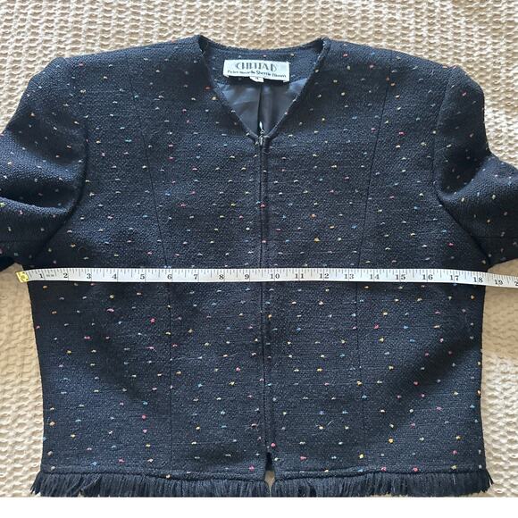 Vintage Chetta B Blazer Zipper Jacket Lined 4 - Picture 8 of 9